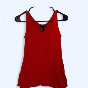 H&M Red Women's Tank Top - Scoop Neck